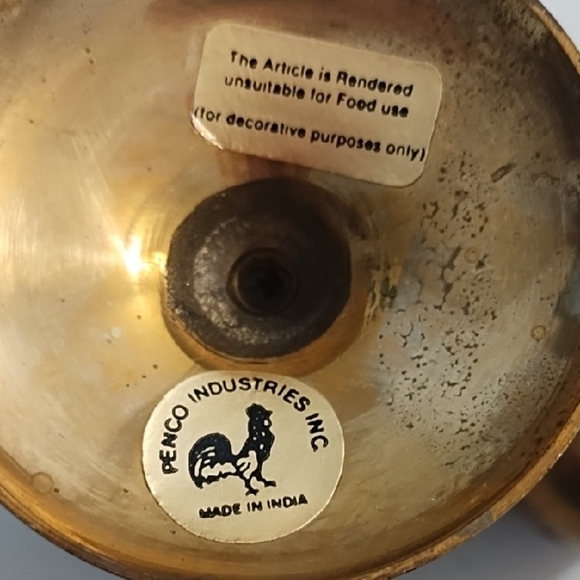 Vintage Brass Gothic-Inspired Candle Holders with Intricate Cut-Outs - Picture 5 of 10